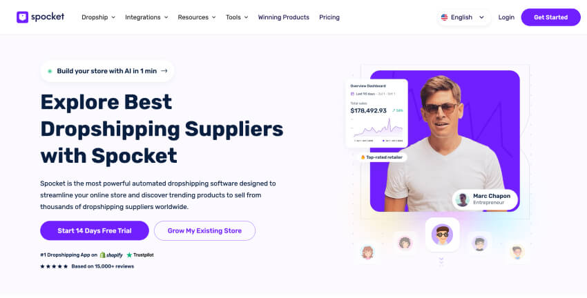 Sprocket-shopify dropshipping app