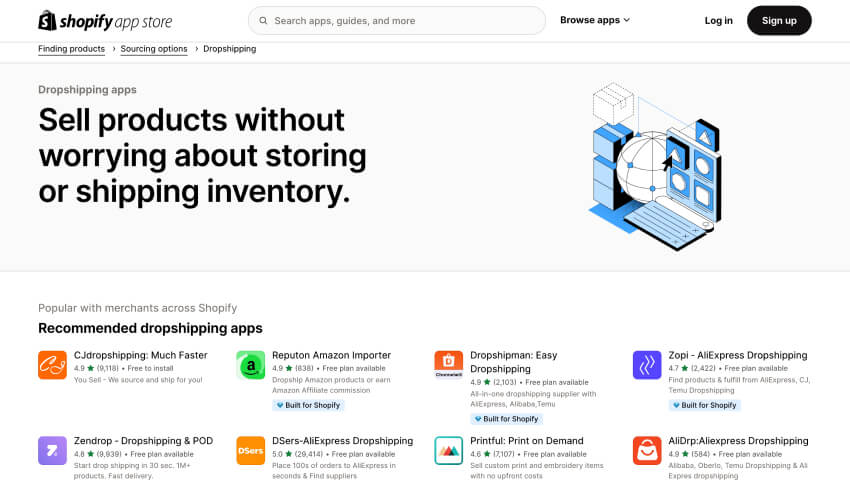 shopify dropshipping apps