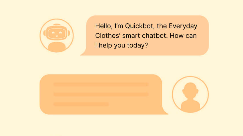 welcome message - lead generation chatbot